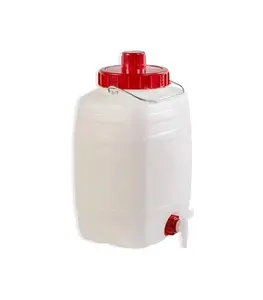 Baril De 10 L Avec Robinet Naturel 24X20X37Cm Pehd Blanc