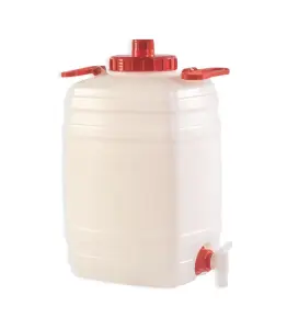 Baril Avec Robinet 50L 29X34X56Cm Pehd Blanc