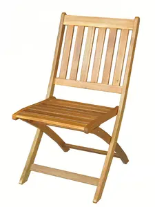 Chaise Pliante En Acacia 46 X 61 X 89 Cm