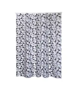 Rideau De Douche En Polyester 180X200 Cm Calula Gris