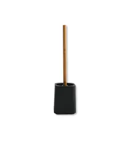 Brosse Wc Avec Support En Polyrésine Bambou Kamla