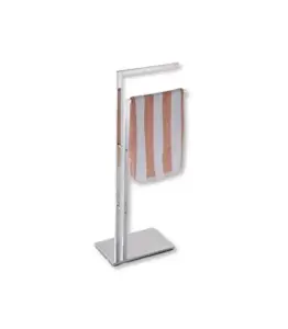 Porte Serviettes Sur Pied En Acier Inoxydable Chromé
