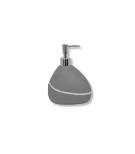 Distributeur de savon polyrésine zen gris