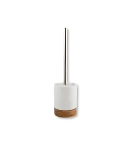 Brosse Wc avec support céramique et Bambou Tallinn