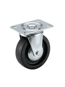 Roues sans frein 50x18cm plaque laiton chromé