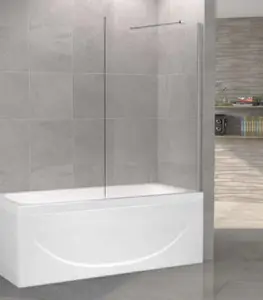 Paroi De Baignoire 6Mm 80 X 160 Cm Oval Edge