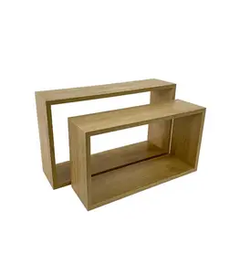 Set de 2 cubes rectangulaires chêne sonoma