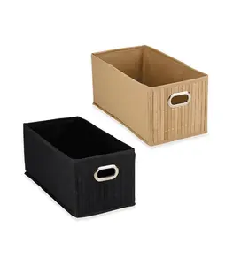 Box De Rangement En Tissu 31 X 15 X 14 Cm 2 Assortis