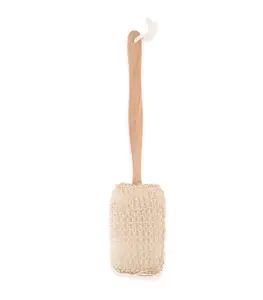 Éponge De Massage Avec Manche En Bois