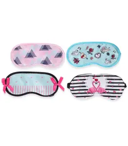 Masque De Sommeil En Polyester 9X8X1Cm 4 Assortis