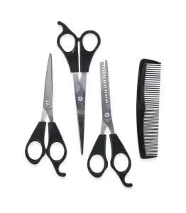 Set De 3 Ciseaux Et Peigne