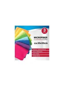 CHIFFONS MICROFIBRE 3PCE 30X30CM DISPLAY 96 PCE