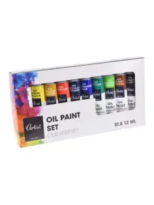 Lot de 10 peinture à huile 12ml