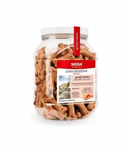 Mera snacks pour chiens au saumon et riz 600g
