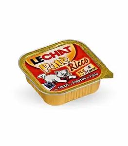 Pâté Lechats au foie de bœuf et poulet 100 g