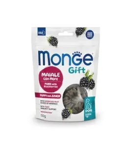 Monge gift super m porc aux mûres pour chiots 150 g