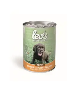 Pâté leo’s pour chat et chien au poulet et à la dinde 415g