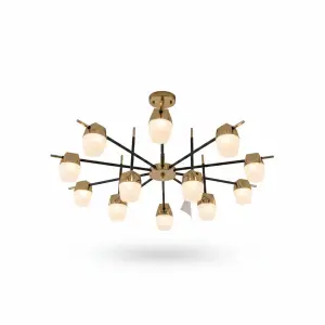 SUSPENSION AMADEUS 15BRAS LED 2CLRS 1O2W 220V