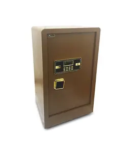 Coffre-fort marron avec combinaison électronique 80x45x38 cm ferri