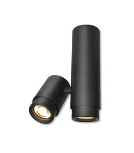 Spot plafonnier en aluminium 138x60x192mm noir