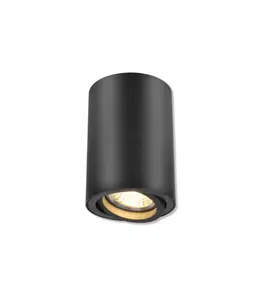 Spot plafonnier en Aluminium 70x100mm GU10 noir