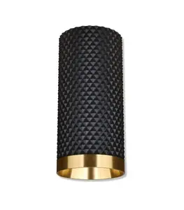 Spot plafonnier en aluminium 7x110mm gu10 noir/doré