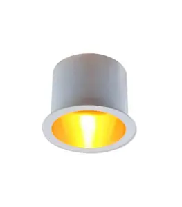 Spot rond en Aluminium encastrable 68x50mm GU10 blanc doré