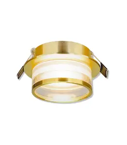 Spot rond en aluminium encastrable 90x54mm gu10 doré