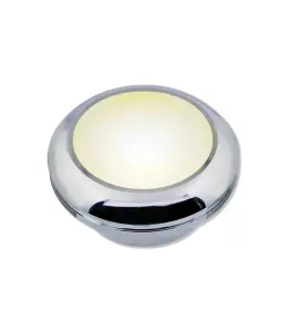 Spot rond en aluminium encastrable 80x38mm gu10 chrome IP44