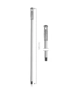 Manche de brosse épais peint 120 cm