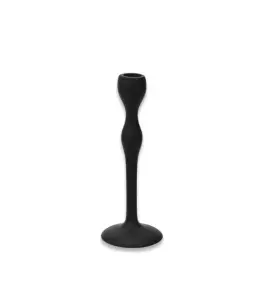 Bougeoir noir 21x8cm