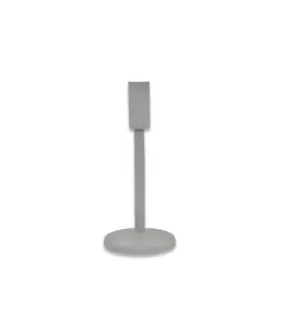 Bougeoir gris 23×10 cm