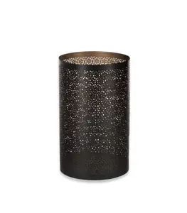 Lanterne en acier Noir 25×15 cm