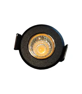 Spot niche noir interieur doré LED 3W