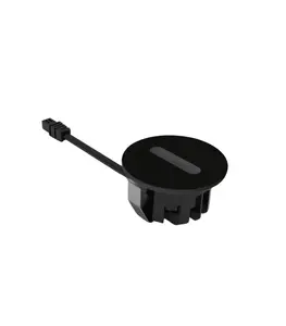 Balisage LED rond 3w noir 3000k IP65 42mm