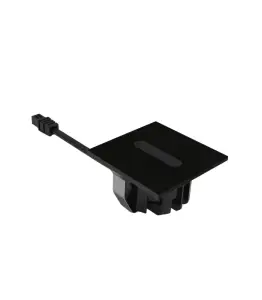 Balisage LED carré 3w noir 3000k IP65 42mm