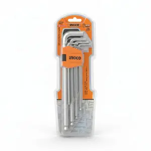 CLÉS MÂLES HEX EXTRA LONG SET DE 9 PIÈCES 1.5-10MM