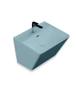 Lavabo Monobloc Bleu Aqua Quartz 51X40X35,5Cm