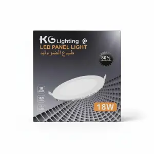 PANEL ENCASTRE ROND 18W 4000K GL-004RR-18 KG
