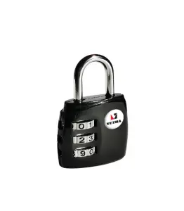 Jeu De Cadenas A 3 Codes 33Mm Rouge/Noir Vetra