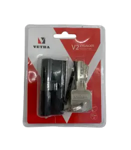 Cylindre à points 60 mm 30X30 noir BLISTER laiton Vetra