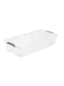 Boite Sous-Lit Avec Roues 33L 77X38X16Cm