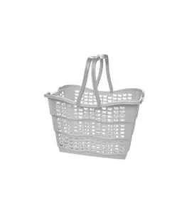 Panier shopping 15l 40x29x22.5cm gris nordic alma