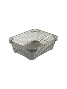 Bac De Rangement Gris Crystal 20X16X7Cm