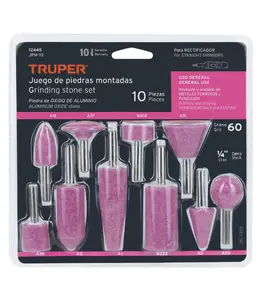 Set de 10 pierres à meulé 6,5 mm usage général