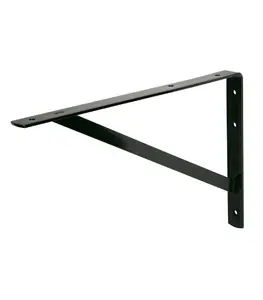Support D'Étagère Renforce 25,4X40,6 Cm Noir