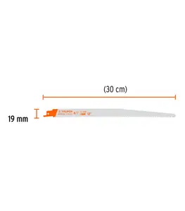Set de 2 lames scie sabre 300 mm pour le bois