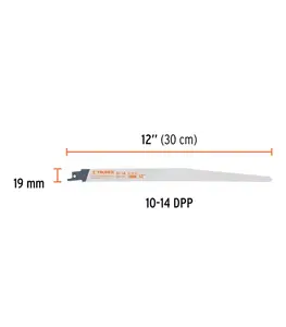 Set de 2 lames scie sabre 230 mm usage général