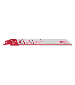 Set de 2 lames scie sabre 200 mm pour métal