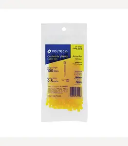 Collier de serrage 100 pièces 100×25 mm jaune